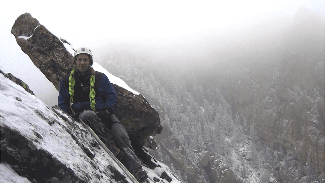 Founder Jonathan Horne on a mountain rescue operation